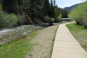 Paved trail in Red River.
